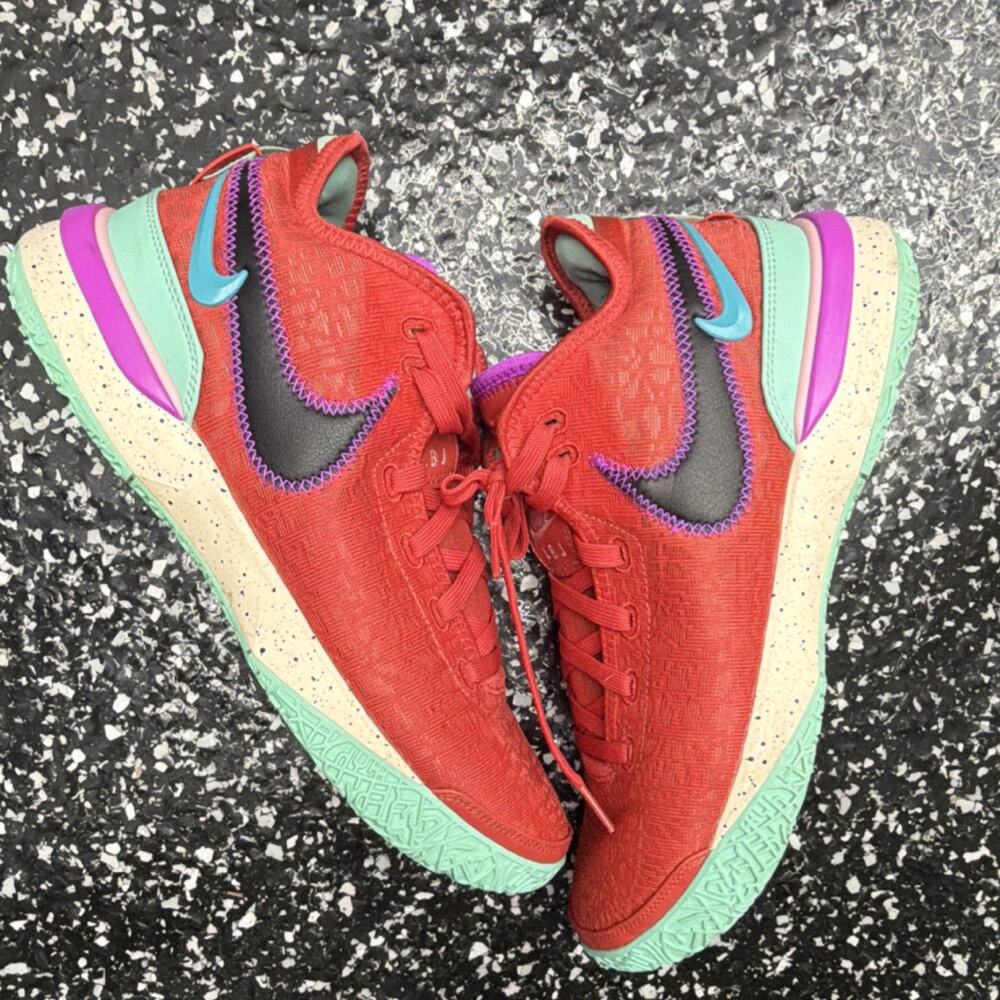 Nike Zoom LeBron NXXT Gen Track Red Mint Men's Athletic Sneakers DR8784-600